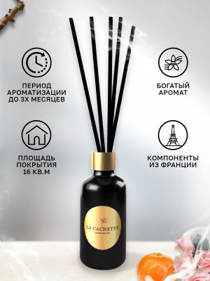 Аромадиффузор с палочками/диффузор La Cachette U016 по мотивам Molecule No. 8, 55 мл