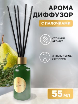 Аромадиффузор интерьерный (ароматизатор) La Cachette селективная серия "Poire du Paradis", 55 г