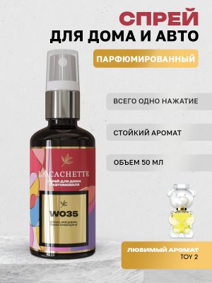Парфюм для авто и дома W035 по мотивам Toy 2, 50 мл спрей (Женский аромат)