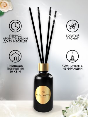 Аромадиффузор с палочками/диффузор La Cachette W022 по мотивам Roses Musk, 30 мл