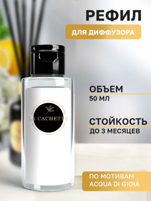 Сменная жидкость для диффузора/рефил W002 Acqua di Gioia, 50 мл