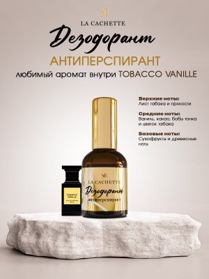 Дезодорант антиперспирант U011 Tobacco Vanille, 50мл