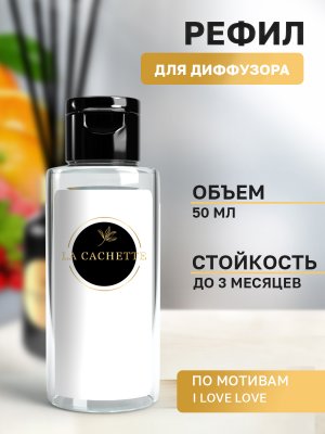 Сменная жидкость для диффузора/рефил W161 I Love Love, 50 мл