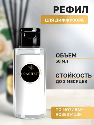 Сменная жидкость для диффузора/рефил W022 Roses Musk, 50 мл