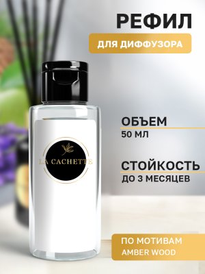 Сменная жидкость для диффузора/рефил U028 Amber Wood, 50 мл