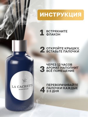 Аромадиффузор интерьерный (ароматизатор) La Cachette селективная серия "Clermont-Ferrand", 55 г